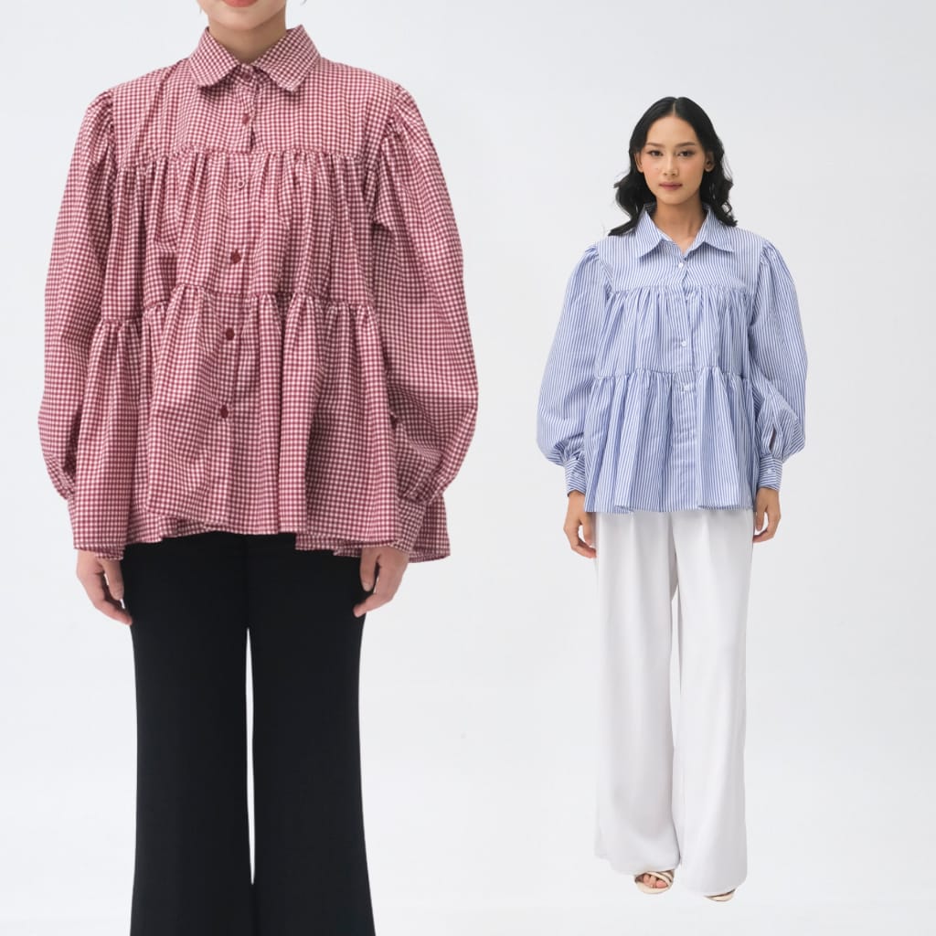 SHOPATALEEN Heira Oversized Ruffle Shirt