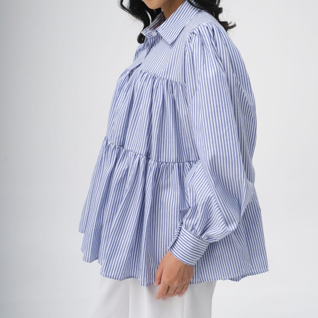 SHOPATALEEN Heira Oversized Ruffle Shirt - Image 2