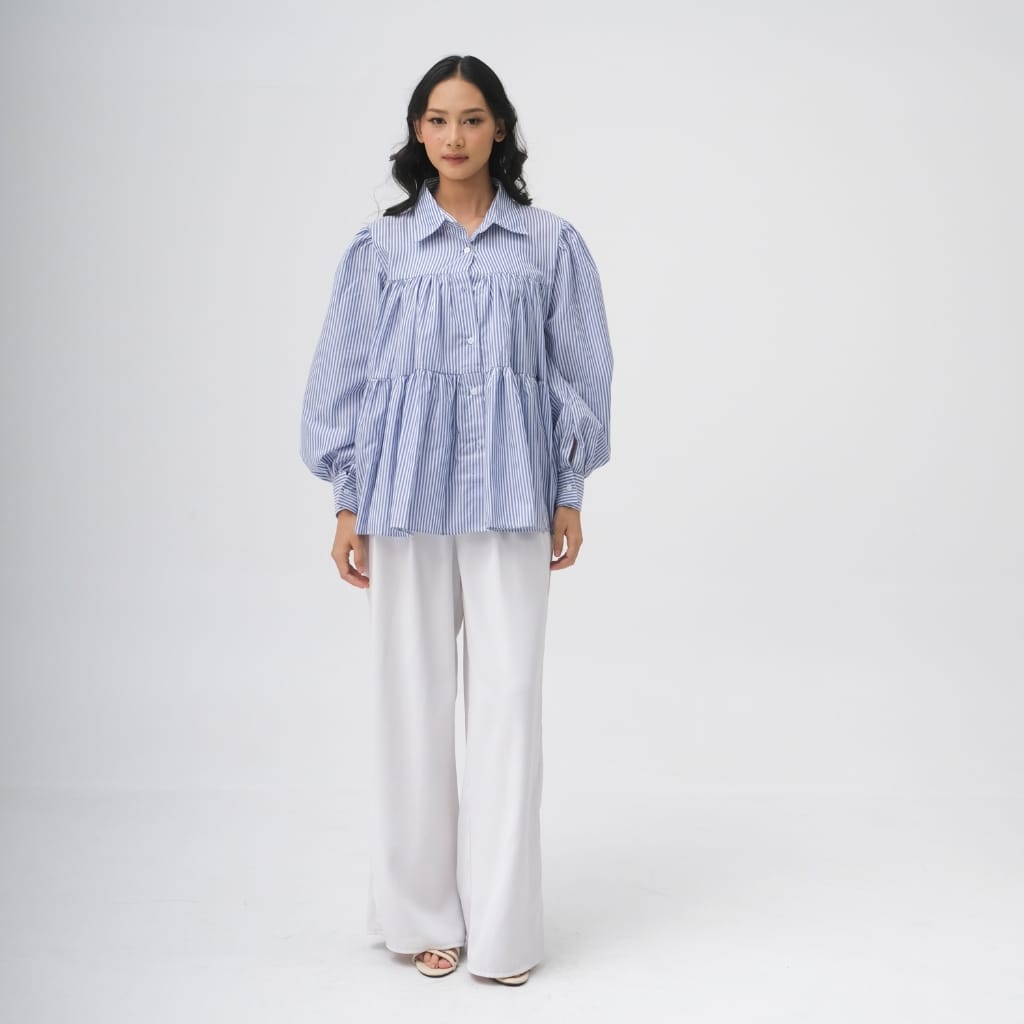 SHOPATALEEN Heira Oversized Ruffle Shirt - Image 3