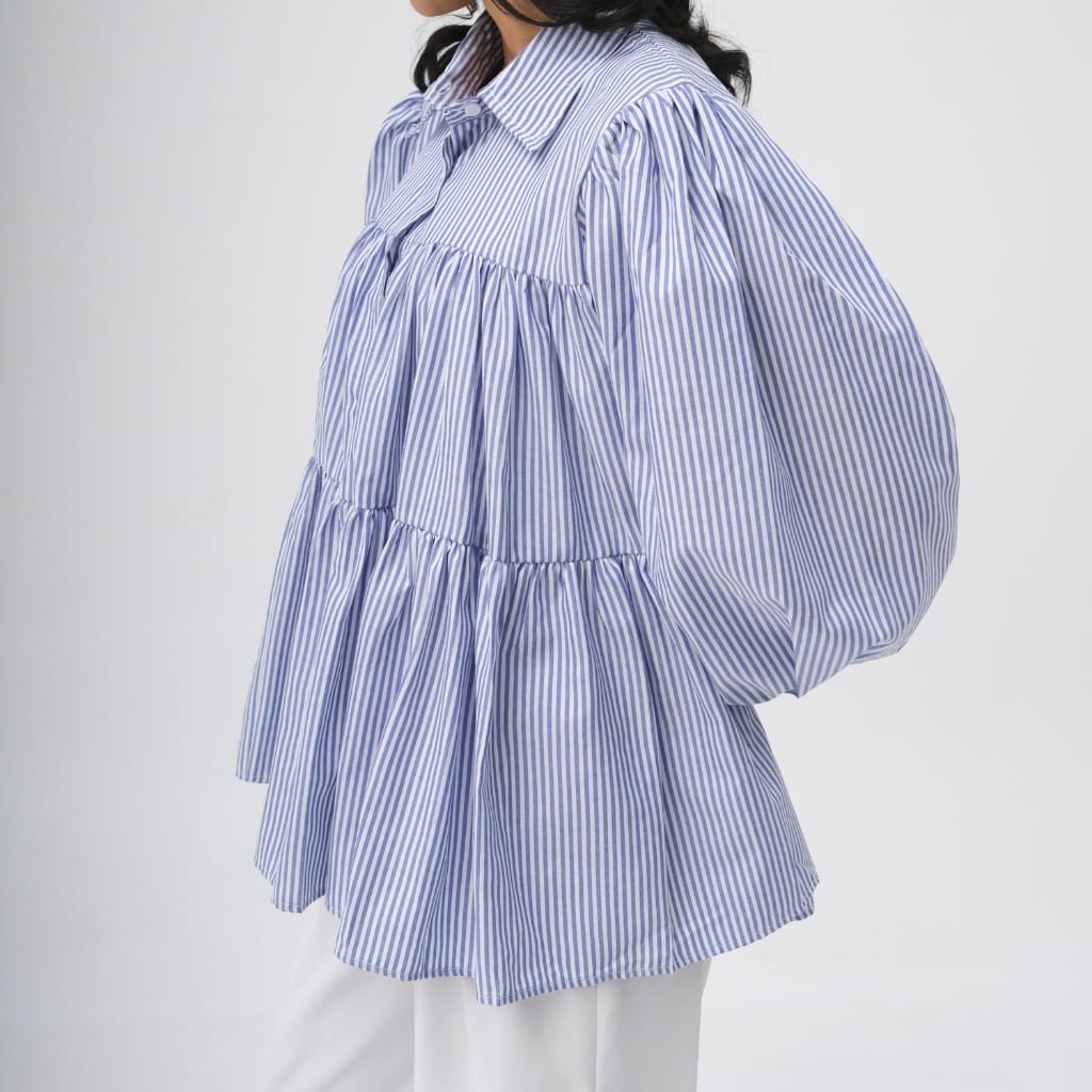 SHOPATALEEN Heira Oversized Ruffle Shirt - Image 9