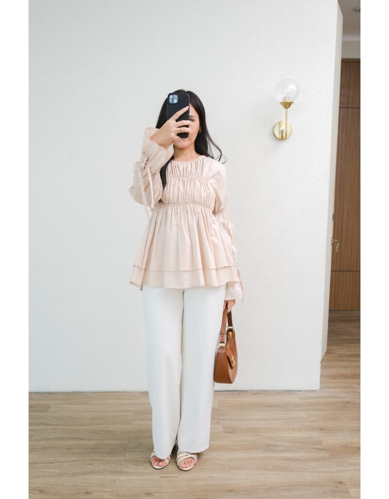 NONA THE LABEL - Liliana puffy top Shirt