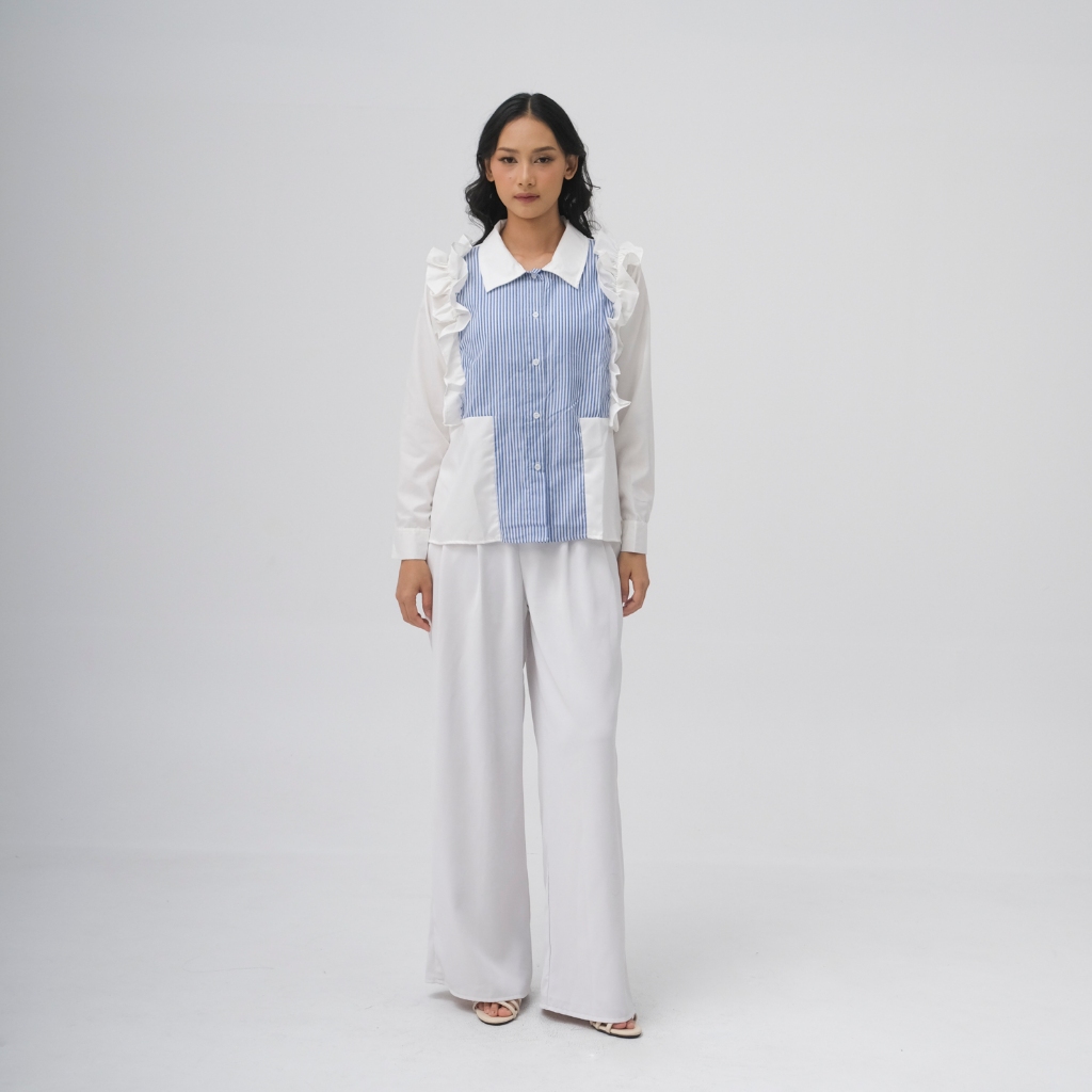 SHOPATALEEN - Aline ruffle shirt top - Image 7