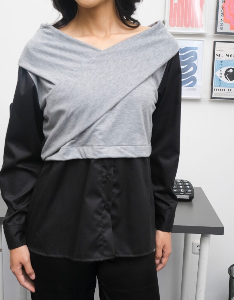 Alternative view of SHOPATALEEN – TARA Off Shoulder | Atasan Wanita Off Shoulder Layer Modern | Blouse