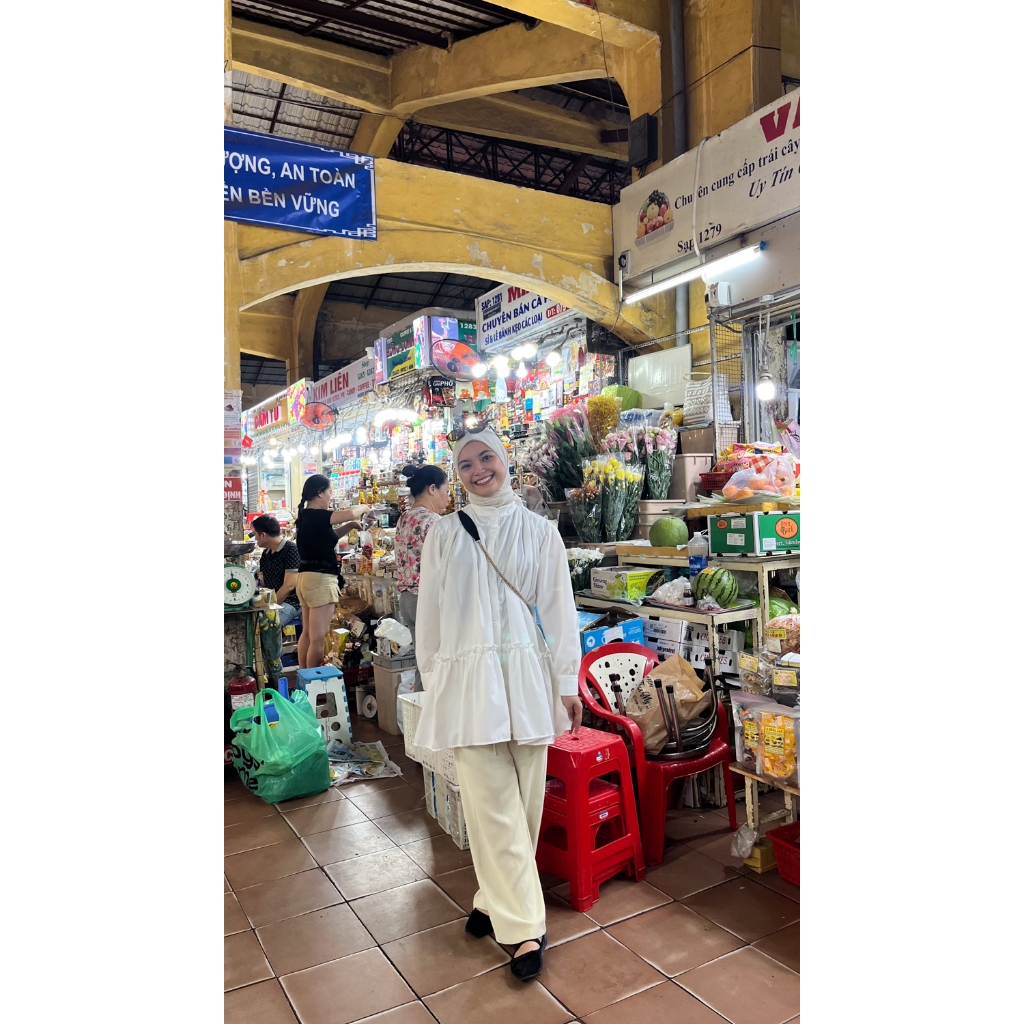 SHOPATALEEN - Aurel top Kemeja Oversize Wanita Lengan Panjang Casual Tunik - Image 5