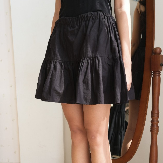 NONA THE LABEL X SHOPATALEEN - Valentina Skort korean skirt flare mini