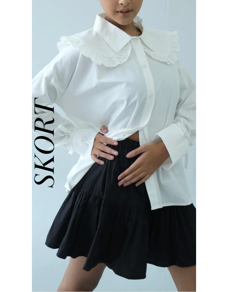 Alternative view of NONA THE LABEL X SHOPATALEEN - Valentina Skort korean skirt flare mini